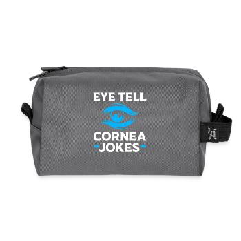 Optician Ophthalmologist - Recycled Toiletry Zip Bag - anthracite - Front