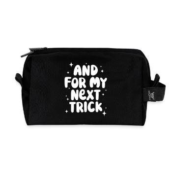 And for my next trick - Recycled Toiletry Zip Bag - black - Front