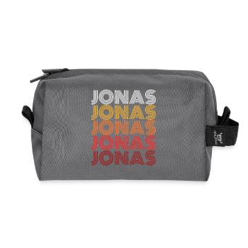 Jonas - Recycelte Kulturtasche - Anthrazit - Vorne