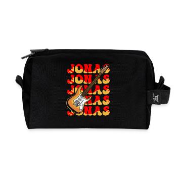 Jonas - Recycelte Kulturtasche - Schwarz - Vorne