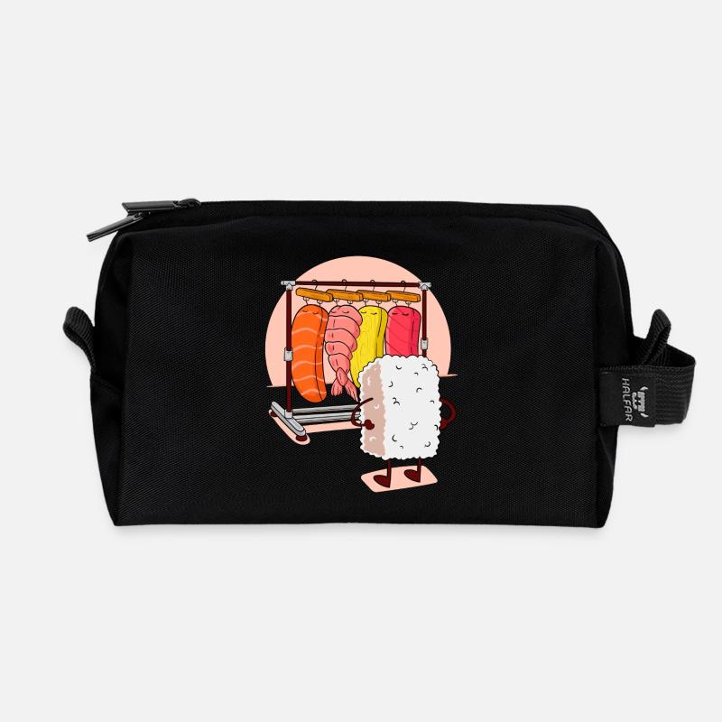 SUSHI Schließfach - Recycelte Kulturtasche - Schwarz