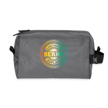Bernd - Trousse de toilette en tissu recyclé - anthracite - Devant