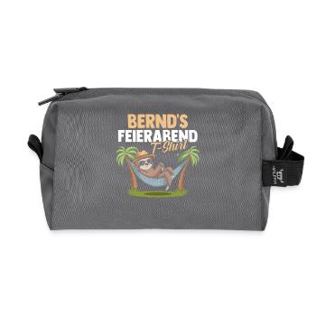 Paresseux Bernd - Trousse de toilette en tissu recyclé - anthracite - Devant