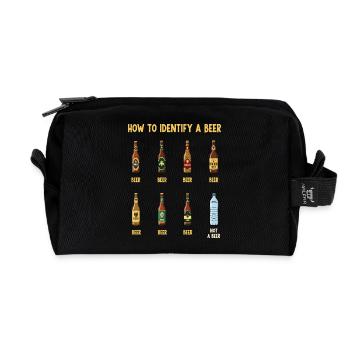 Bier-Identifizierungs-Guide - Recycelte Kulturtasche - Schwarz - Vorne