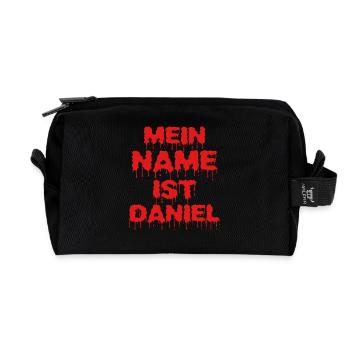 Daniel - Trousse de toilette en tissu recyclé - noir - Devant