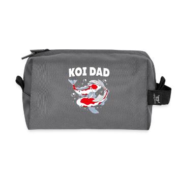 Koi Fish Koi Carpe Koi Koi Koi Koi Koi Koi - Trousse de toilette en tissu recyclé - anthracite - Devant