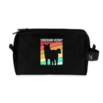 Husky - Recycled Toiletry Zip Bag - black - Front