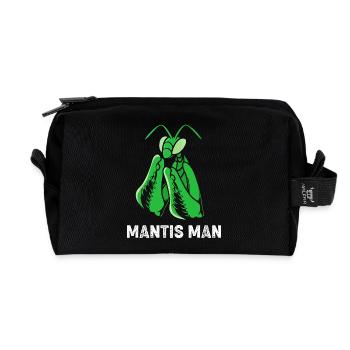 Gottesanbeter Gottesanbeterin Mantis - Recycelte Kulturtasche - Schwarz - Vorne