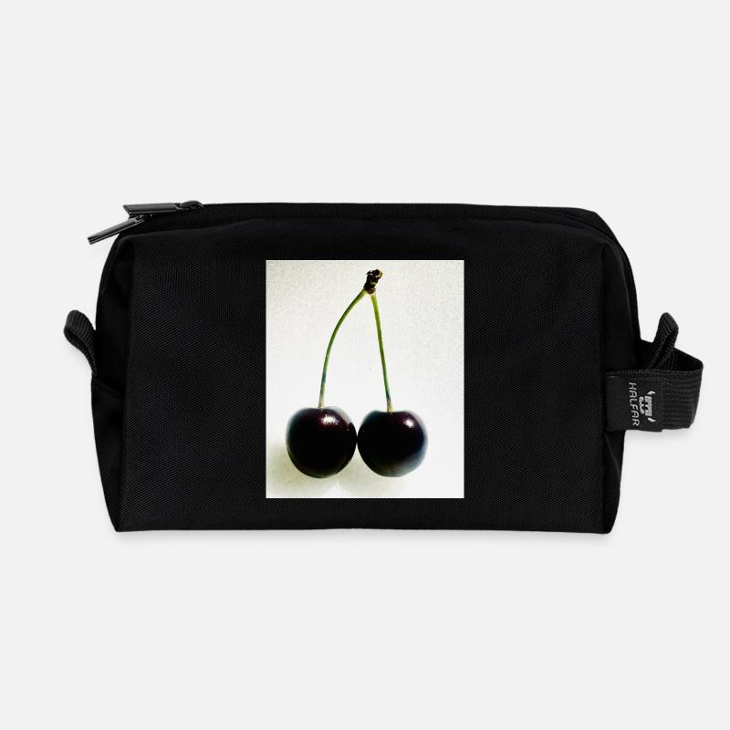 Cerise - Trousse de toilette en tissu recyclé - noir