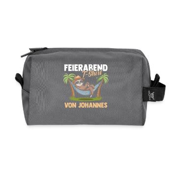 Paresseux Johannes - Trousse de toilette en tissu recyclé - anthracite - Devant