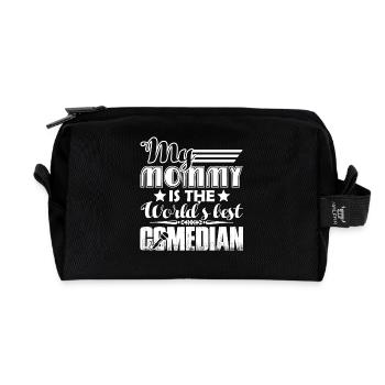 Comedian My Mommy Is The Best - Recycled Toiletry Zip Bag - black - Front