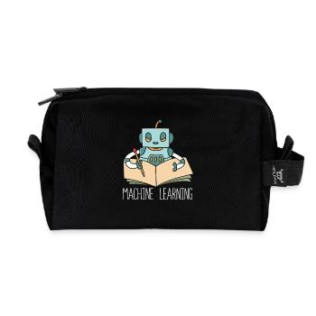 Artificial Intelligence GPT - Recycled Toiletry Zip Bag - black - Front