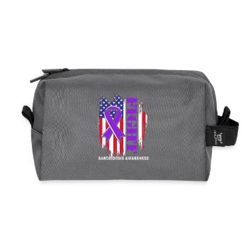 Sarcoidosis - Recycled Toiletry Zip Bag - anthracite - Front