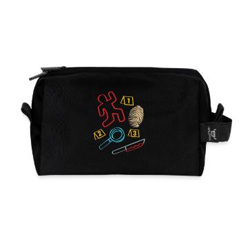 True Crime Krimi - Recycelte Kulturtasche - Schwarz - Vorne