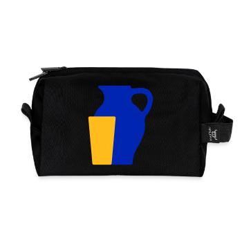 Bembel and Ribbed - Recycled Toiletry Zip Bag - black - Front