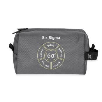 Six Sigma Processus Définir Mesurer - Trousse de toilette en tissu recyclé - anthracite - Devant
