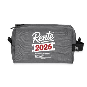 Rente 2026 Countdown Läuft - Recycelte Kulturtasche - Anthrazit - Vorne