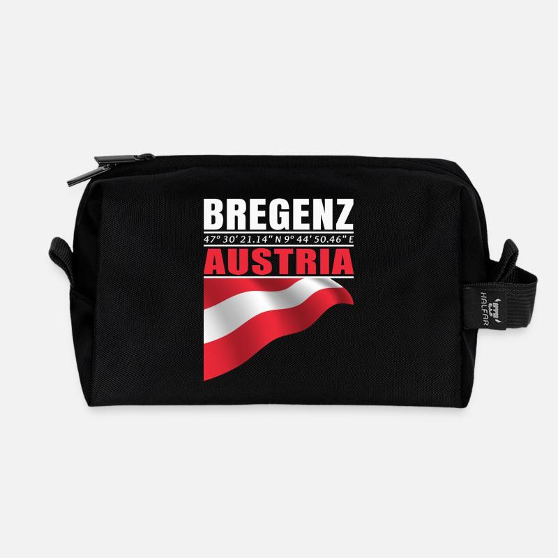 Bregenz - Recycelte Kulturtasche - Schwarz