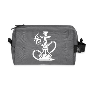 Shisha Hookah - Recycled Toiletry Zip Bag - anthracite - Front