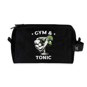 Gym & Tonic Fitness Fusion - Recycled Toiletry Zip Bag - black - Front