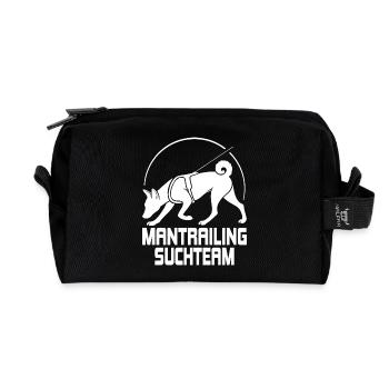 Équipe de recherche de chasse de Basenji Dogs Wilsigns - Trousse de toilette en tissu recyclé - noir - Devant