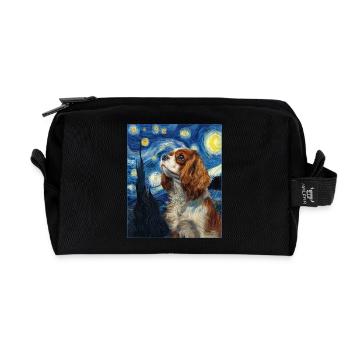 Cavalier King Charles Spaniel - Recycelte Kulturtasche - Schwarz - Vorne