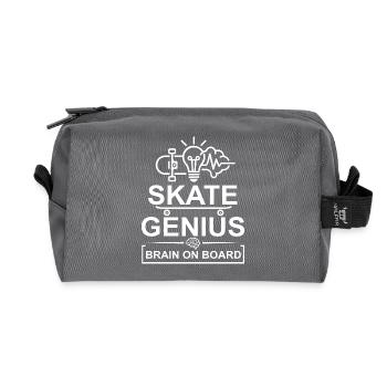 Génie du Skateboard Cerveau à bord - Trousse de toilette en tissu recyclé - anthracite - Devant