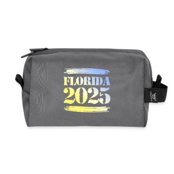 Florida 2025 - Recycled Toiletry Zip Bag - anthracite - Front