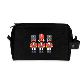 Nussknacker Weihnachten - Recycelte Kulturtasche - Schwarz - Vorne