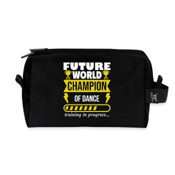 Futur champion du monde de danse,Sports,Cadeau - Trousse de toilette en tissu recyclé - noir - Devant