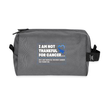 Darm Krebs Dickdarm - Recycelte Kulturtasche - Anthrazit - Vorne