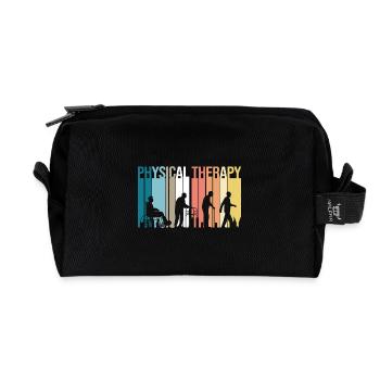 Physiotherapist Physiotherapy - Recycled Toiletry Zip Bag - black - Front