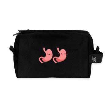 Intestinal disease Gastroparesis - Recycled Toiletry Zip Bag - black - Front
