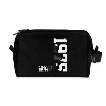 LIMITED EDITION 1975 51ST BIRTHDAY - Recycled Toiletry Zip Bag - black - Front
