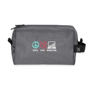 Marketing Manager - Recycled Toiletry Zip Bag - anthracite - Front