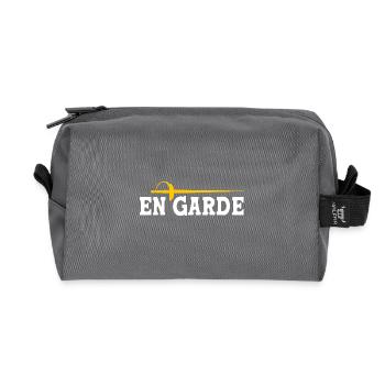 Fencing - Recycled Toiletry Zip Bag - anthracite - Front