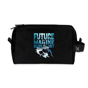 Future Marine Biologist Haiarten - Recycelte Kulturtasche - Schwarz - Vorne