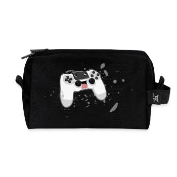Crazy Controller - Recycelte Kulturtasche - Schwarz - Vorne