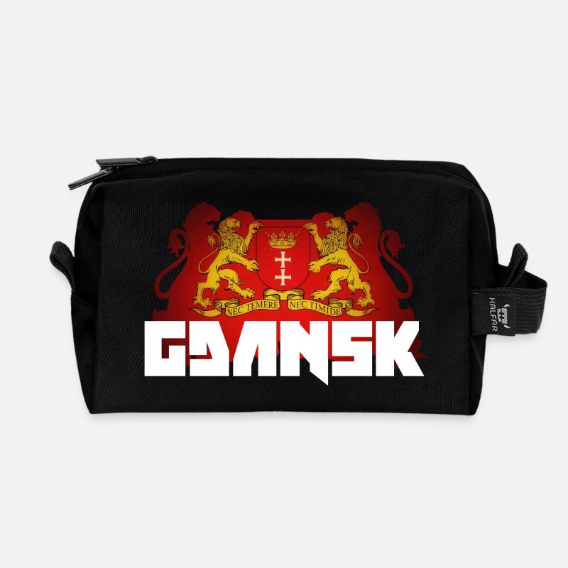 Danzig - Polen - Recycelte Kulturtasche - Schwarz