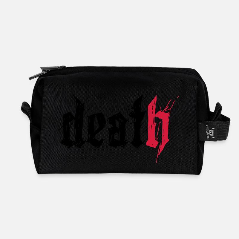 died - Recycelte Kulturtasche - Schwarz