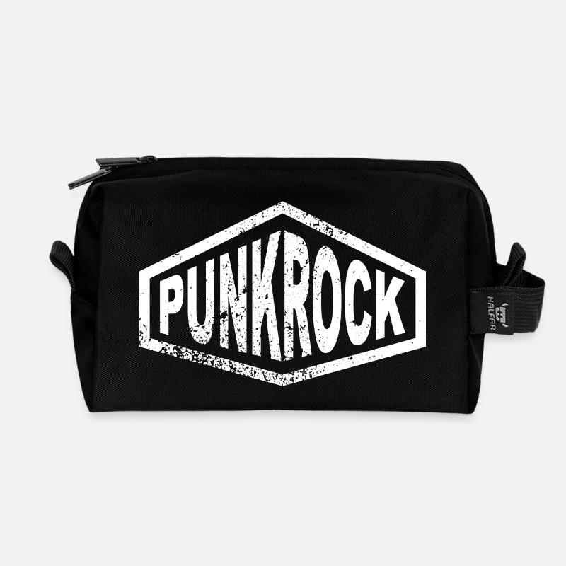punkrock - Recycelte Kulturtasche - Schwarz