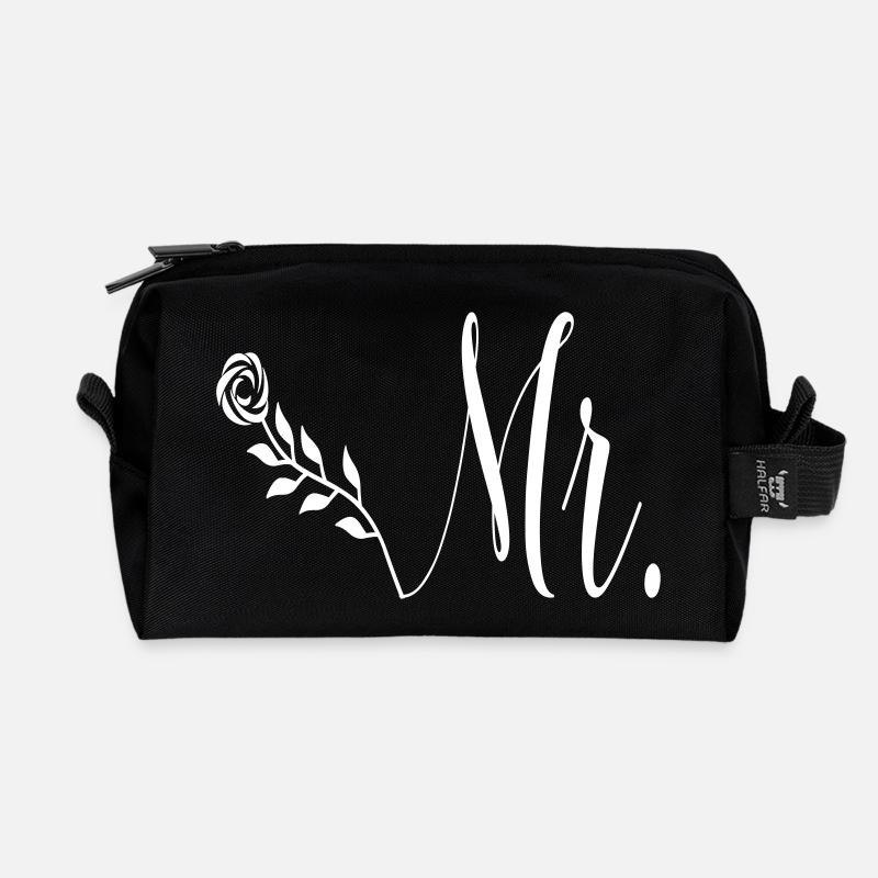 mr_rose - Recycelte Kulturtasche - Schwarz