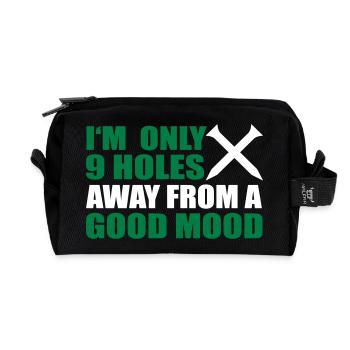 Golfe - Trousse de toilette en tissu recyclé - noir - Devant