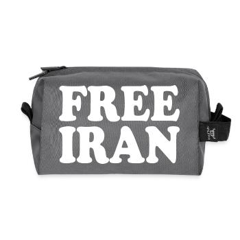 Free iran - Recycelte Kulturtasche - Anthrazit - Vorne