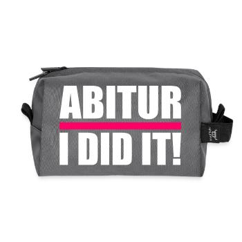 Abitur - Recycelte Kulturtasche - Anthrazit - Vorne