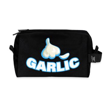 GARLIC - Recycelte Kulturtasche - Schwarz - Vorne