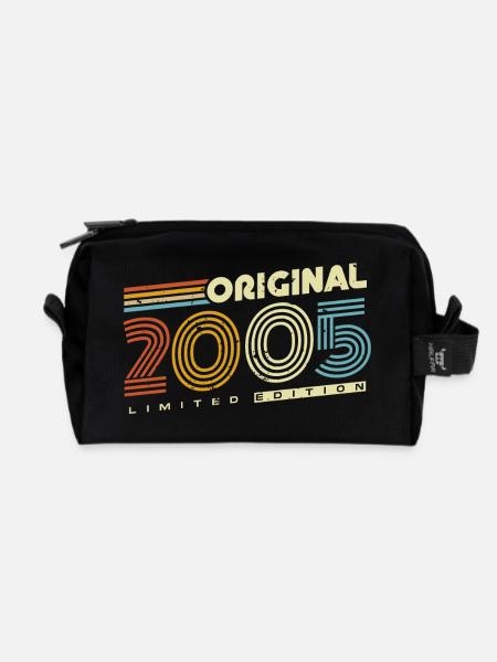 Original 2005 Jahrgang Retro Geburtstag Geschenk - Recycelte Kulturtasche - Schwarz