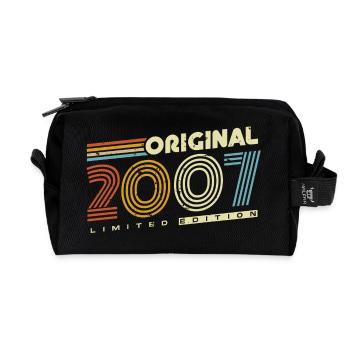 Original 2007 Vintage Rétro Cadeau d’anniversaire - Trousse de toilette en tissu recyclé - noir - Devant