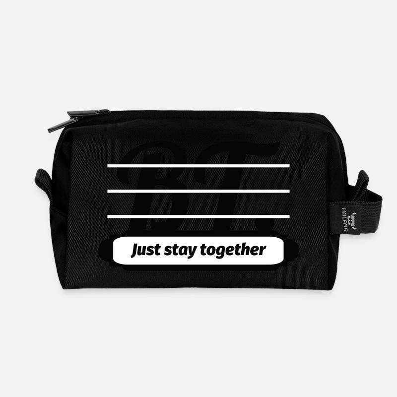 BT. - Just stay together - Recycelte Kulturtasche - Schwarz