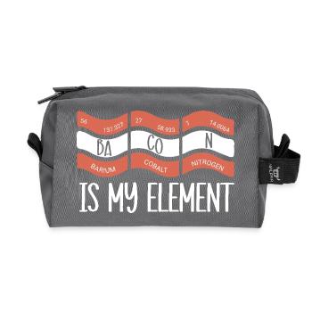 Periodic table - Recycled Toiletry Zip Bag - anthracite - Front